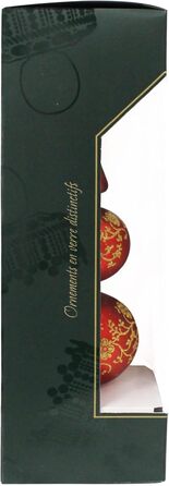 Ялинкова верхівка 34 см матово-червона Krebs Glas Lauscha