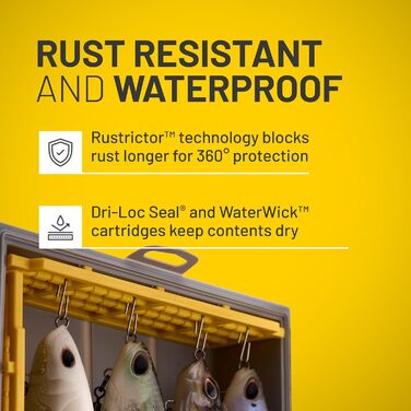 Коробка для риболовлі PLANO Edge 3700 Swimbait, 35,6 см Д x 22,9 см Ш x 6,7 см В, захищає до 24 приманок, універсальні рибальські коробки, технологія захисту від іржі Rustrictor, водонепроникне ущільнення, коробка для риболовлі EZ 3700 Swimbait