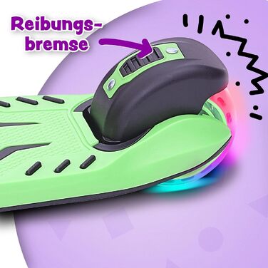 Дитячий самокат Apollo KidsPro 4 складний дитячий самокат, регульований по висоті триколісний самокат самокат для дітей віком від