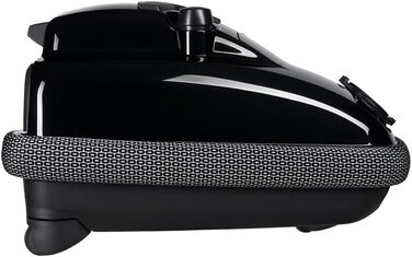 Пилосос SEBO AIRBELT K1 ONE з унікальним захистом меблів, двигун 890 Вт, комбінована насадка для підлоги, чорний, 42x30x24 см