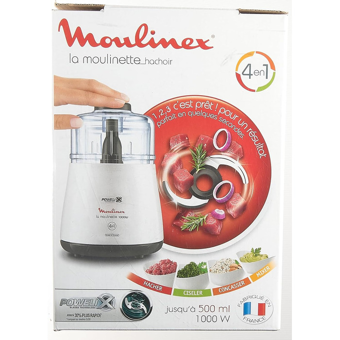Подрібнювач Moulinex DPA141 La Moulinette білий Одинарний