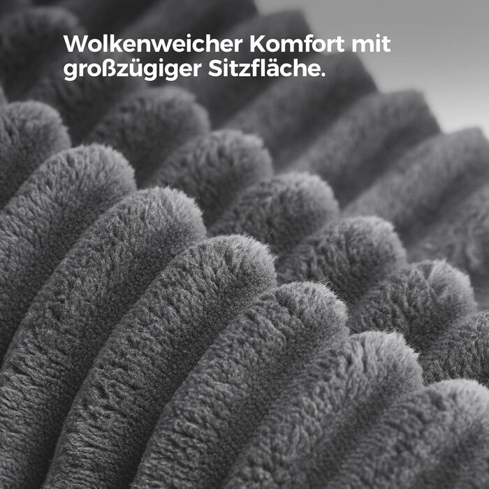 Кутовий диван з функцією сну, вельветовий L-подібний диван-ліжко, диван без кісток, секційний диван-ліжко з сидінням 75 см, модульний диван-ліжко із заокругленим шезлонгом, світло-сірий