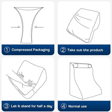 Подушка для спинки узголів&39я ліжка, диванна подушка, опорна подушка для спини, поперекова подушка, опорна подушка для спинки ліжка, дивана, подушка для читання, шкіряна губчаста клиноподібна подушка для літніх чоловіків, чорна - 553060 см