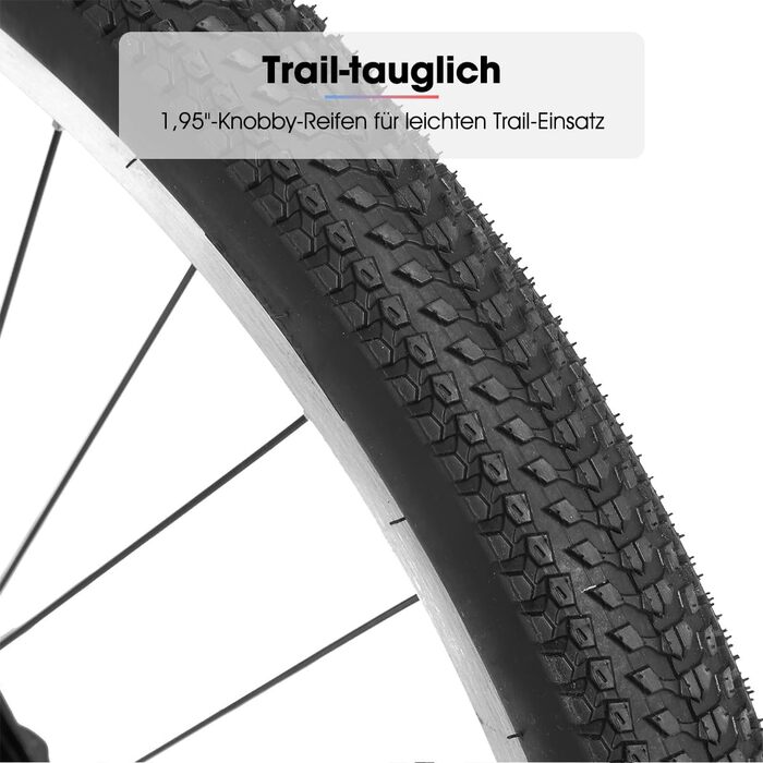 Гірський велосипед Hiland 24/26 дюймів для дорослих, 18-швидкісний дитячий велосипед з подвійними V-подібними гальмами, рама з високовуглецевої сталі для дітей, жінок та чоловіків, чорно-білий, 26-дюймові колеса