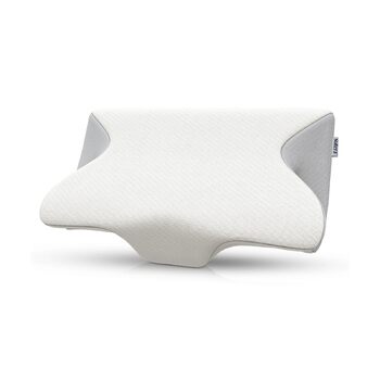 Подушка Dream Deep Contour з піни з ефектом пам&39яті, ортопедична підтримка шийного відділу хребта для полегшення болю в шиї, плечах та спині, ергономічна подушка для сну на боці, спині та животі, біла
