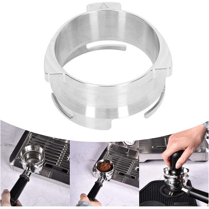 Лійка для дозування Demeras без рук, лійка для дозування кавового порошку з нержавіючої сталі Уникайте відходів для офісу