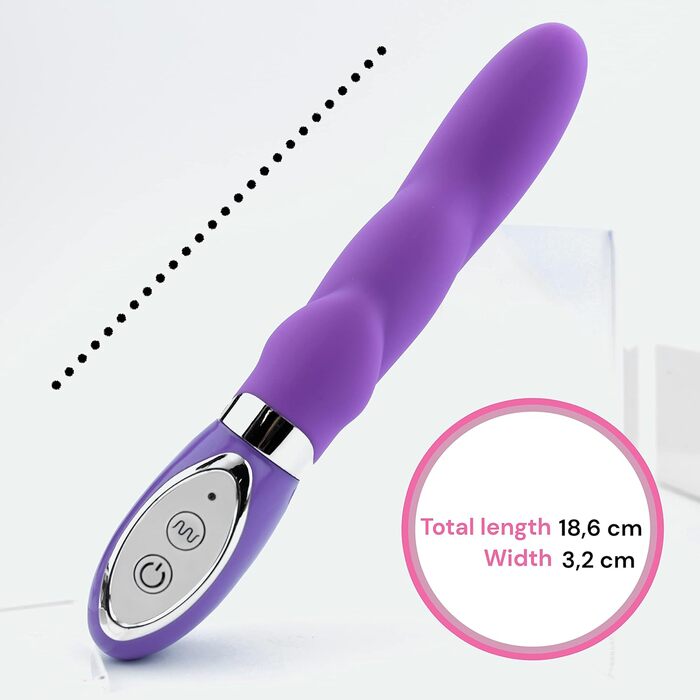 Класичний вібратор для жінок Future of your pleasure Sensual 18,5 см, 10 режимів вібрації, тихий