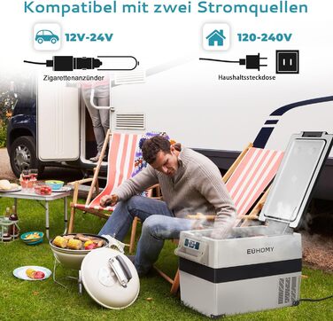 Компресор cool box 45L, автомобільний компресор cool box з керуванням APP, холодильник 12V/240V від -20 до 20 , портативний холоди