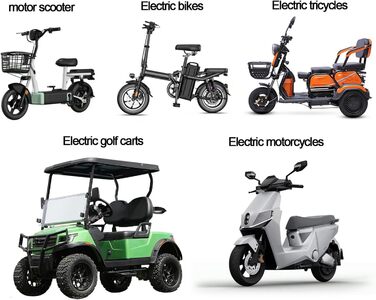 Акумулятор TGHY 60V 40Ah для електровелосипедів, літій-іонний акумулятор 72V 40Ah для електровелосипедів зі швидким зарядним пристроєм для електродвигунів велосипедів, мопедів та триколісних велосипедів потужністю 0-2900 Вт., 60v40ah