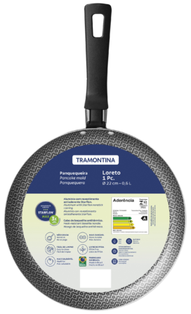 Сковорода Tramontina Loreto 22 см, для млинців (6714266)