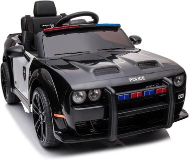 Дитячий транспортний засіб - електромобіль Dodge Challenger з поліцейською ліцензією - акумулятор 12В, 2 двигуни - пульт дистанцій