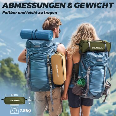 Складаний кемпінговий стілець CANWAY, надлегкий портативний кемпінговий стілець, крісло малого розміру з вантажопідйомністю 180 кг, складний стілець, пляжний стілець з високою спинкою - Armcegrui