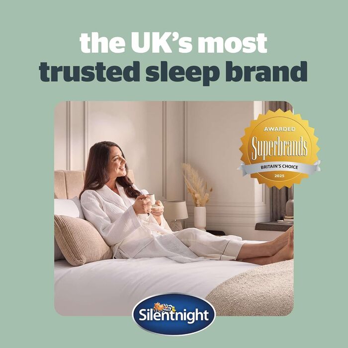 Підтримуюча подушка Silentnight Luxury Hotel Collection Box подушка готельної якості для сну на спині та боці з коробчастою коробчастою конструкцією для додаткової підтримки голови, шиї та плечей