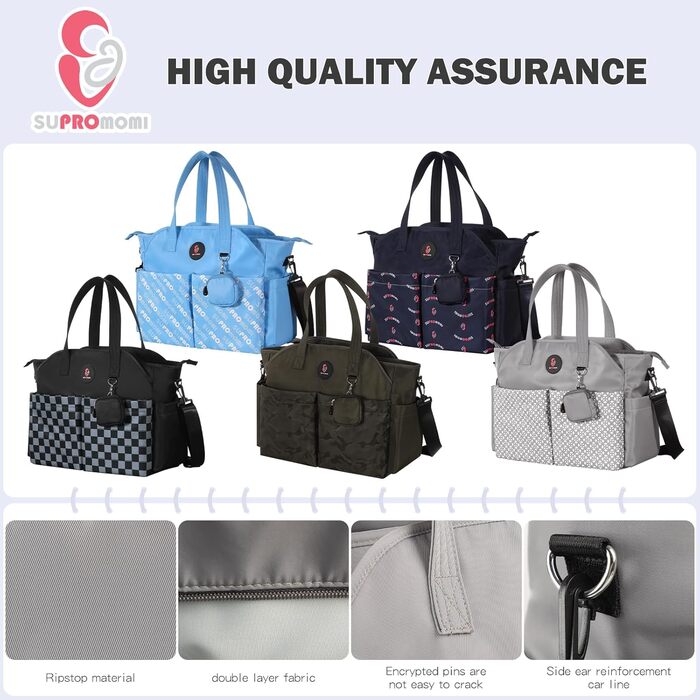 Унісекс X-Large Сумка для перевдягання люльки сіра