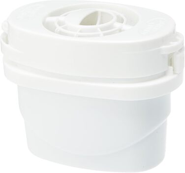 Глечик для фільтра для води Aqua Optima Liscia & 6 картриджів для фільтра для води на 30 днів Evolve, обємом 2,5 л, для зменшення мікропластику, хлору, вапняного нальоту та забруднень, білі