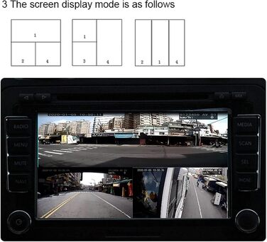 Цифровий відеореєстратор для транспортних засобів, комплект автомобільного відеореєстратора, мобільний цифровий відеореєстратор 4-