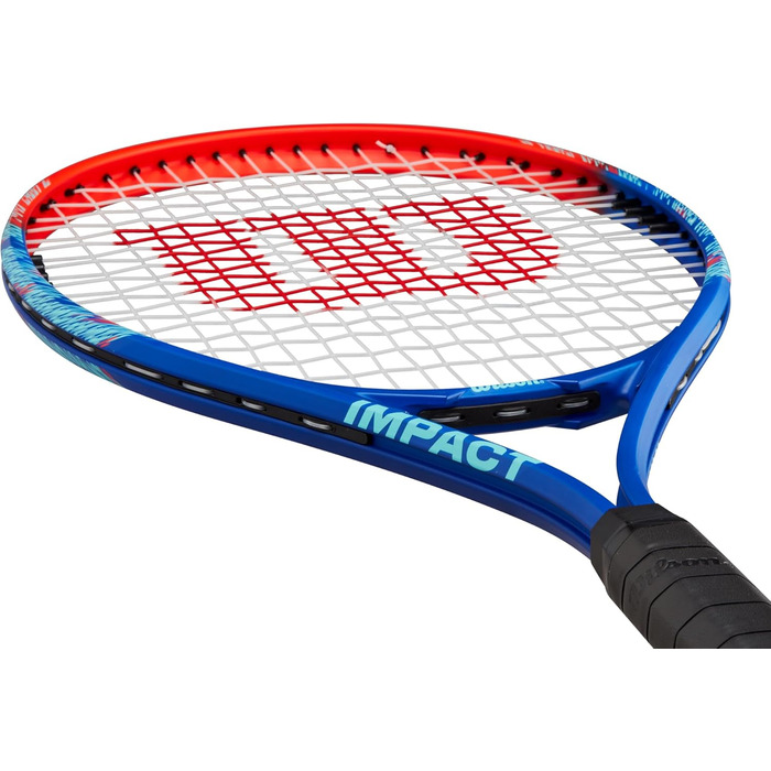 Тенісна ракетка Wilson Impact 4-3/8" (3) — синьо-червона, для дорослих та юніорів