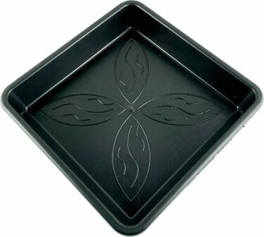 Блюдець 25,1 x 25,1 см з квітковим візерунком, квадратні, візерунок &quotКвітковий сад&quot, 10 шт., 10