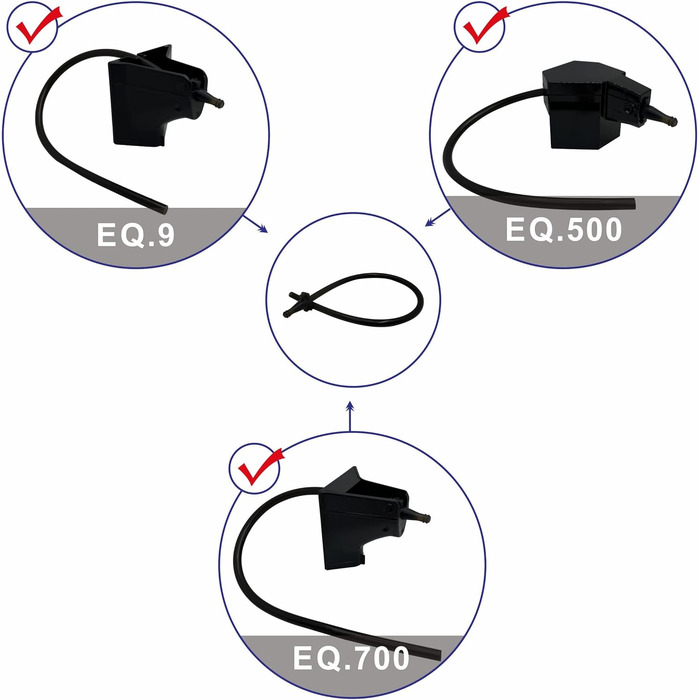 Х Молочний шланг для повністю автоматичної кавомашини Siemens EQ9 EQ500 EQ700, 3 шт., 3