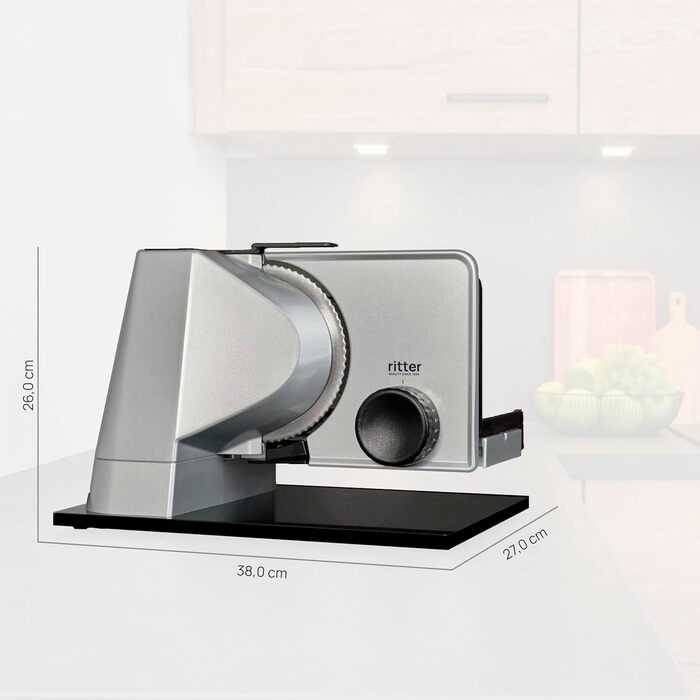 Слайсер для нарізки їжі, суцільнометалевий, сріблястий металік, 557.000 sono 5