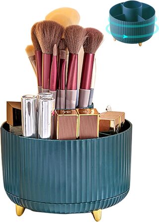 Косметичний органайзер для макіяжу, органайзер для пензлів, що обертається на 360, косметична полиця косметичні органайзери для де