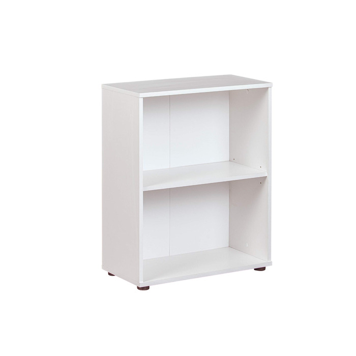 Книжкова полиця, Полиця стояча, 2 відділення, Полиці з регулюванням висоти, Дерев&39яна полиця, Вітальня, Кабінет, Офіс, Arco 1, Розміри в см Г 30 x Ш 60 x В 75, Колір Білий, 30 x 60 x 75 Білий