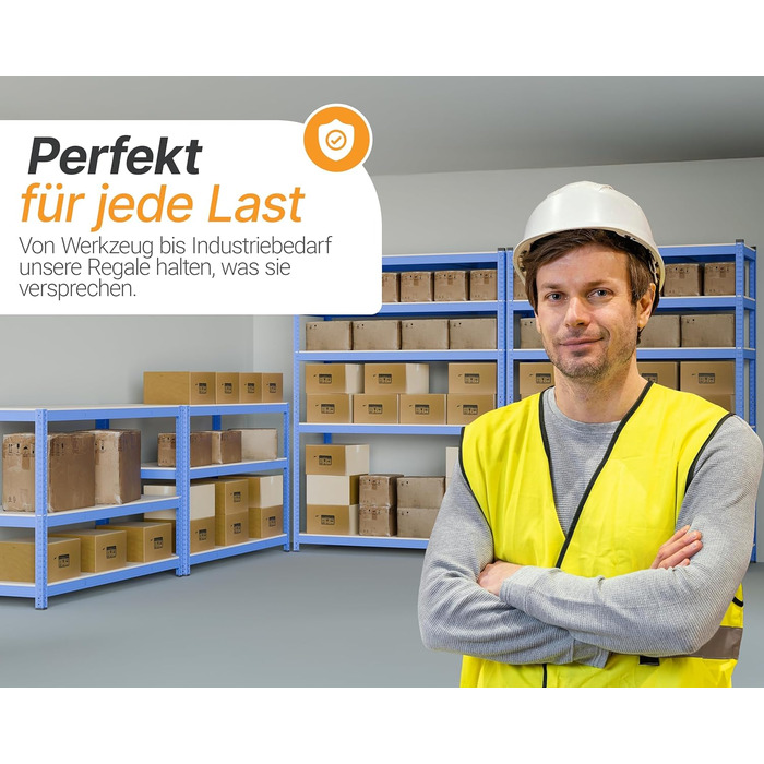 Міцний стелаж 180 x 150 x 60 см, вантажопідйомність 1000 кг, стелаж для зберігання, підвищена міцність сталі, металевий стелаж, стійкий до цвілі, стелаж для підвалу, стелаж без болтів, стелаж для майстерні (150 см з інструментами)