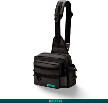 СУМКА ДЛЯ РИБАЛКИ ЧОРНА ВОДОСТІЙКА Рюкзак для риболовлі Сумка Сумка для риболовних приналежностей для рибалок для спінінгової риболовлі