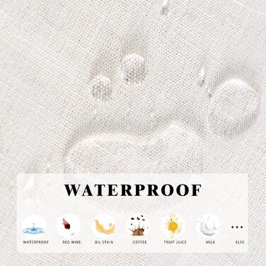 Миється Водонепроникна Скатертина Бавовняна Прямокутна Скатертина Елегантна скатертина з льону 140х180 см для домашньої кухні Обід