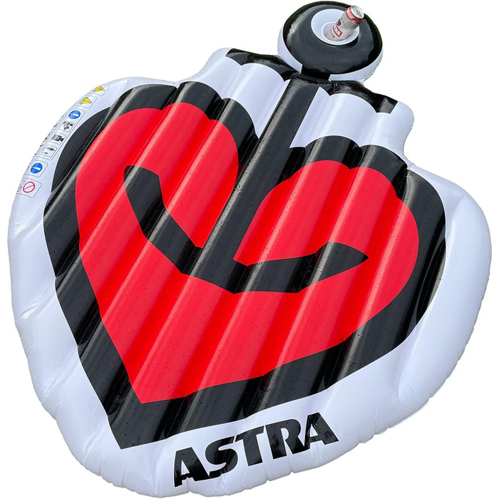 Надувний матрац ASTRA Beer XXL Bathing Island Heart Anchor, надувний, 170 x 140 см, басейн і веселе купання від St.Pauli