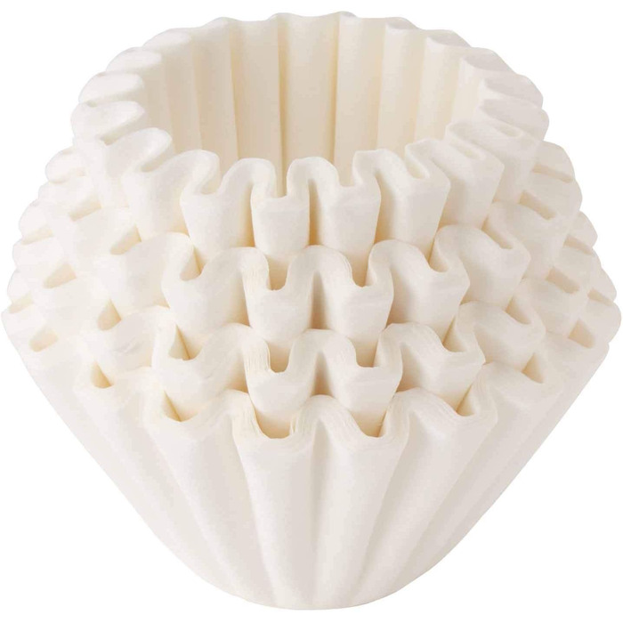 Паперовий кавовий фільтр Kalita Wave I більший розмір 185 I 100 шт. I спеціально для крапельниці I зроблений в Японії L, білий