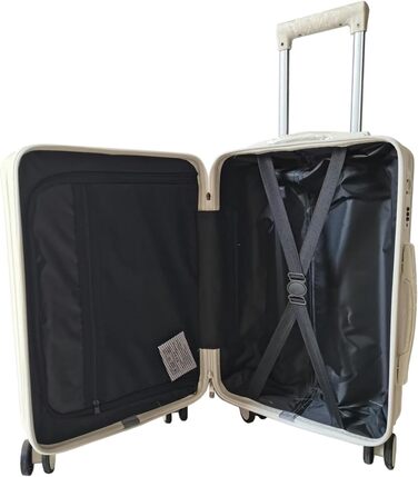 Набір валіз Leandra 4 шт., жорсткий корпус, колеса, телескопічна ручка, кодовий замок, білий колір, колекція NTK