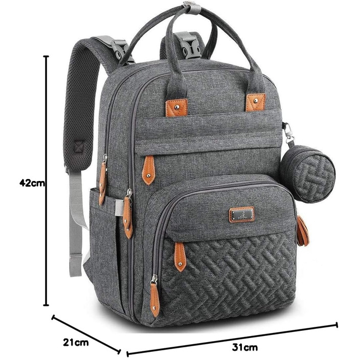 Пеленальний рюкзак пеленальна сумка, пеленальний рюкзак повсякденні пеленальні сумки, багатофункціональний дорожний рюкзак великої