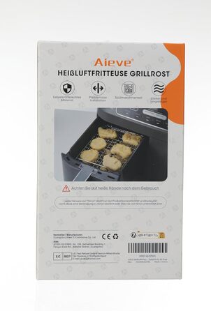 Решітка для гриля Aieve Air Fryer Dehydrate Багатоцільова двошарова стійка Сумісна з аксесуарами AF400EU 9.5-літрової фритюрниці Ninja Foodi Max Dual Zone / SL400EUCP Double Stack XL Air Fryer