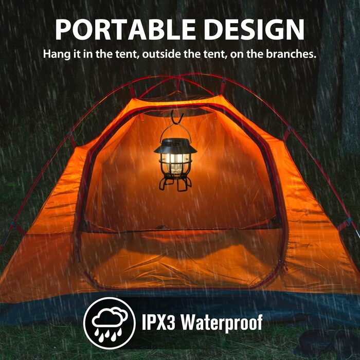 Вінтажні гірлянди для кемпінгу з 2 частин