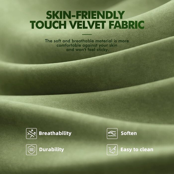 Ігрове крісло, Дихаюче та ергономічне офісне крісло з мікрофібри велюру, Комп&39ютерне крісло з регульованим підголівником та поперековою подушкою, підлокітниками, підставкою для ніг (зелене) Зелений LW200