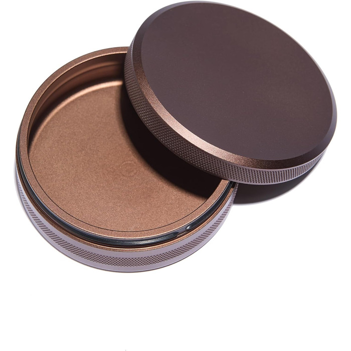 Контейнер для снюсу преміум-класу XL Водонепроникний, надзвичайно великий відсік без кишені для використаного мішечка, елегантний та міцний обідок Розкішний металевий контейнер для снюсу та мішечків 4 кольори, що налаштовуються (коньячний - коричневий) Ко