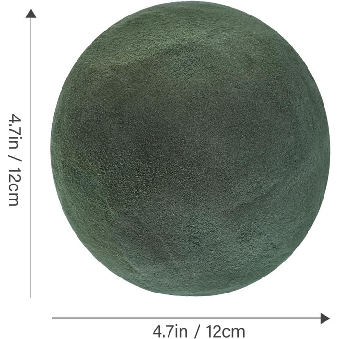 Квіткова піна кругла, 12 см квіткова піна для живих і штучних квітів, набір квіткової піни для весілля, проектів своїми руками та декорування, 6 шт.