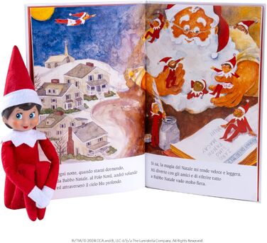 Ельф на полиці. Італійська дівчинка - чарівна різдвяна традиція зі скаутським ельфом та книгою.