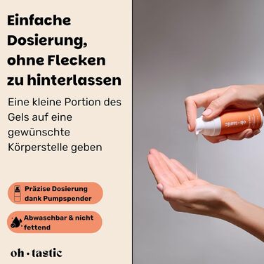 Натуральний зволожувальний лубрикант ohtastic з гіалуроном для жінок, 50 мл