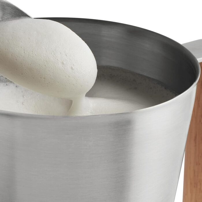 Електричний спінювач молока SPRINGLANE Mia, нержавіюча сталь, 600 Вт, 250 мл, 2 насадки, 4 програми для холодного або гарячого спі