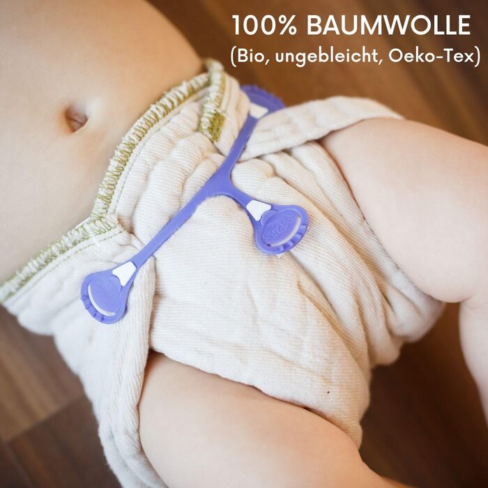 Органічні бавовняні підгузники avo cado розмір 2 - вміст 10 шт. - підходять до одного розміру штанів для тканинних підгузників - 1