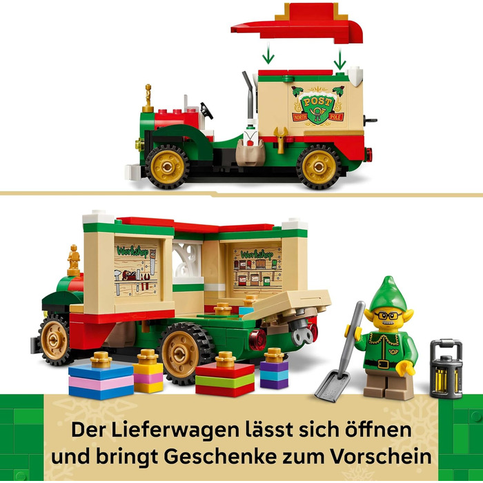 Конструктор LEGO Santa’s Delivery Truck 40746, 224 деталі, різдвяна вантажівка
