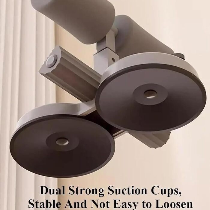 Засіб для тренування м&39язів живота, Багатофункціональний тренажер для м&39язів живота з подвійними присосками та стрічкою опору для тренування м&39язів тулуба та живота, чорний, 26,5*19,5*23,5 см