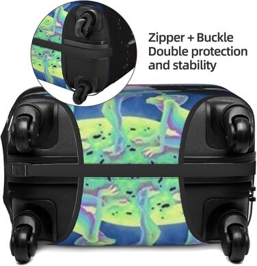 Чохол для валізи Raumschiff, міцний захист, підходить для багажу розміром 45,7 - 81,3 см, малий, Чорний