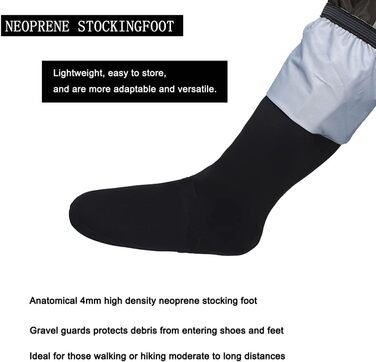 Чоловічі рибальські вейдерси Kylebooker, дихаючий одяг для риболовлі, вейдерси для нахлистової риболовлі на ногу та груди, доступні дихаючі водонепроникні рибальські вейдерси KB004 L оливково-зелені