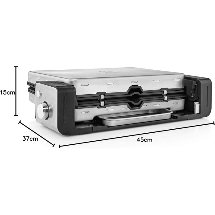 В-1, Настільний гриль, Пластини для гриля, Можна мити в посудомийній машині, 2100 Вт, 2-