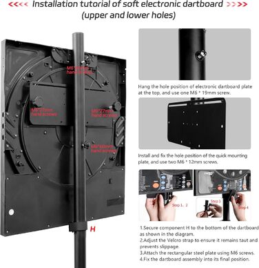 Професійна підставка для мішень для дартсу CyeeLife, мобільна підставка для класичних та електронних мішень для дартсу