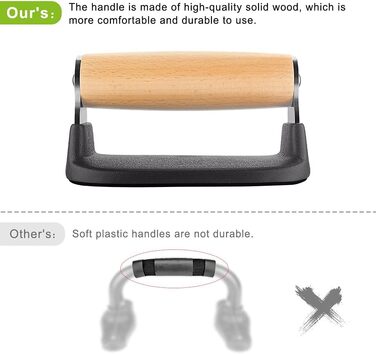 Ручки для віджимань Dolibest, ручки для віджимань на підлозі (2 шт.) Калістеніка Паралелети, компактна стійка для фітнесу, портативні ручки для віджимань, обладнання для віджимань для дому, спортзалу, тренувань, в дорозі, чорний