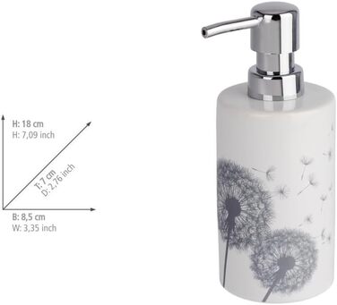 Дозатор для мила WENKO Astera, багаторазовий дозатор з насосною головкою для рідкого мила, лосьйону або миючого засобу, виготовлен